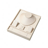 Layered Jewelry Display Flat Base Jewelry Display Stand Necklace Tray Square Shape