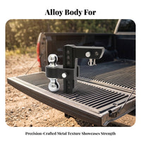 Aluminum Alloy Vehicle Accessory Adjustable Trailer Arm Double-Ball Tow Arm for Towing
