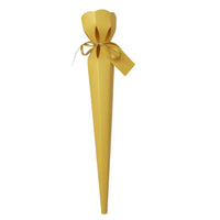 Ice Cream Cone Flower Box Includes Ribbon and Tag Korean Design Floral Cone Reusable Single Blossom Present Box for DIY Crafters, Graduation