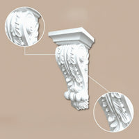 Ornate Corbel Bracket Carved PU Corbel Lightweight Decorative Corbels Ornamental for DIYers