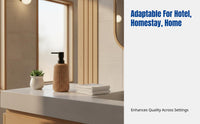 Ceramic Soap Dispenser Bottle, Refillable Japanese Design for Hotel, Guesthouse, Home