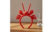Cute Crustacean Headband Photo Prop Soft Toy Crustacean Hair Band Funny Crab Costume Headband for Party, Stage