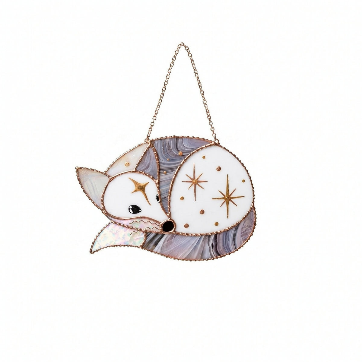 Creature Sunlight Reflector Iridescent Sunlight Reflector with Chain Whimsy Creature Window Ornament for Sunroom