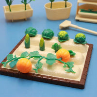 Toddler Toys Mini Garden Set, Childrens Garden Set 10.2x6.6x10cm, Girls Pretend Play Kit with Rake, Watering Can & Potted Plants