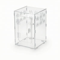 Clear Acrylic Terrarium Transparent Reptile Enclosure Secure Enclosure Compact for Pet Display