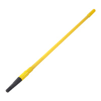 Yellow Metal Extension Pole with Brush and Squeegee