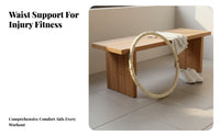 Soft Spring Waist Hoop Elastic clothCovered Hoop Comfortable to Wear Workout Gear Self-Locking Metal Joint