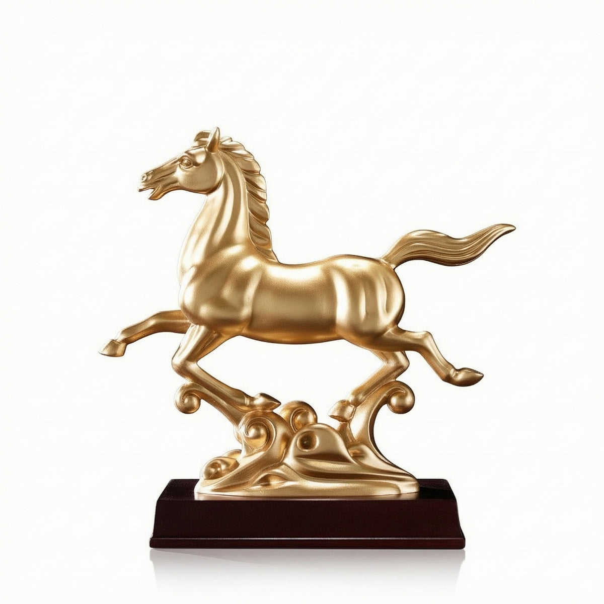 Horse Figurine with Pedestal Tabletop Horse Figurine Decorative for Living Room