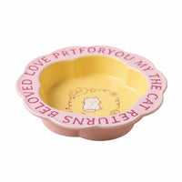 Anti-Tip Raised Cat Bowl Long-Lasting Ceramic Pet Bowl with Stand Easy to Clean Flower Shaped Pet Dish Dishwasher Safe for Cats