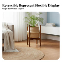 Minimalist Design Cross-Bracket Pot Stand Stable Structure Floor Plant Support Polished Finish House Decoration Easy Assembly for Gardeners, Homeowners, Interior Decorators, Balcony, Living Room, Indoors, Bedroom