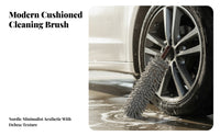 Tight Narrow Areas Chenille Wheel Brush Hanging Hole Microfiber Wheel Brush Scratch Safe