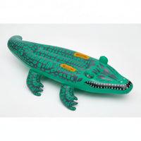 Crocodile Floating Pool Inflatable Stable Crocodile Pool Toy Inflatable Inflatable with Handles Soft Elastic for Children, Beach