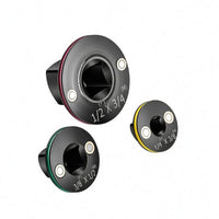3 Pieces Alloy Steel Socket Adapter Set Black Finish Square Drive Adapter Colored Accent Rings Drive Size Converter Color Coded Sizes