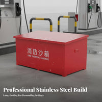 Firefighting Sand Container Heavy Duty Fire Sand Box Multipurpose Equipment for Gas Station Workers, Ship Crew, Ships, Factories, Warehouses