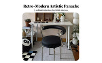 Modernist Movement Inspired Design cylindrical Frame rotating Armchair Minimalist Aesthetic Lounge Chair robustDuty Support Indoor Furniture Easy Assembly for Readers, Homeowners, Apartment Dwellers, Balcony, Living Room, perusing corner, Bedroom