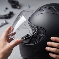 Clear Helmet Visor Easy to Replace Face Cover Replacement Curved for Motorcyclists