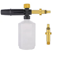 Car Cleaning Kit for Professional Wash, Detailing Pressure Washer Foam Lance with Nylon, 300g Net Weight Adjustable Foam Sprayer, Quick Connect