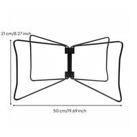 Foldable Design Folding Storage Box Stand Quick Setup Heavy Duty Camp Box Stand Lightweight Collapsible Metal Utility Rack for Campers, BBQ Lovers, Camping, Barbecue, Picnic, Beach