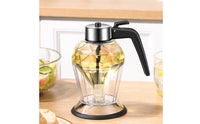 Glass Honey Dispenser with Stand Honey Dispenser with Stand Mess for Hosts, Home Cooks, Breakfast Table, Kitchen, Countertop