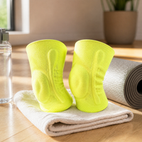 Sports Knitted Knee Brace with Spring Support and Silicone Pad for Running, Basketball, Volleyball, Hiking, and Fitness