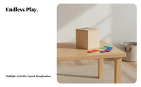 Develops Fine Movement Skills Color and Shape Matching Toy Hand-Eye Coordination Wooden Shape Sorting Box Made from Natural Wood Color Recognition Toy Paint for Toddlers, Preschoolers, Babies