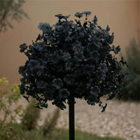 Outdoor Floral Stake with Ground Insert Seasonal Artificial Flower Stake Gothic Artificial Floral Arrangement with Ground Spike Weather-Resistant for Planter, Lawn, Halloween