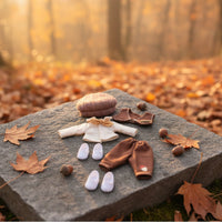 BJD Doll Outfit Detailed Accessories BJD Clothes Set and Match 16cm Doll Clothes Set for Hobbyists, Kids, Display