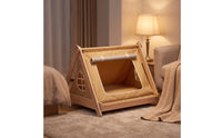 Elevated Dog Tent Raised Pet Tent Enclosed Pet Teepee Indoor for Small Dogs, Young Dogs, Cats, Living Room, Bedroom, Patio, Camping