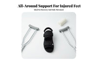 Accessible Toe Design Medical Cast Shoe Breathable Fracture Walking Shoe Universal Fit Broken Foot Boot Non-Slip Sole for Children, Injured Individuals, Injury Recovery, Rehabilitation, Hospital, Outdoor