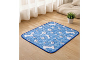 Pet Cooling Mat with Paw pattern Quilted Dog Cooling Mat Padded Cats, Indoor