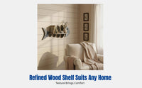 Fishbone Wooden Wall Shelf, Nordic Style, Living Room, Cafe Display Rack