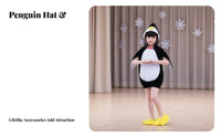 Penguin Performance Outfit Soft Material Children's Penguin Costume 3D Filling for Kids, Boys, Performances, Parties, Halloween