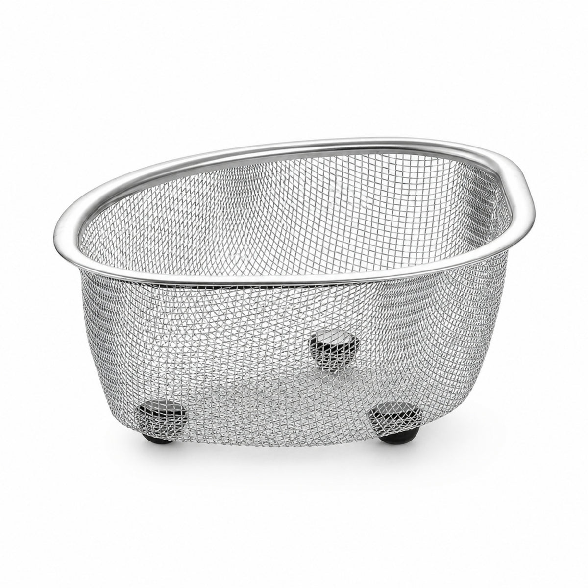 Oval Sink Strainer Basket Long-Lasting Drain Basket Rust-Resistant Mesh Colander Stable