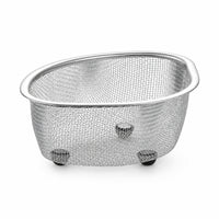Oval Sink Strainer Basket Long-Lasting Drain Basket Rust-Resistant Mesh Colander Stable