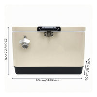 Insulated Insulated Container Easy to Clean Rigid Body Chiller Ice Chest for Camping, Car Use