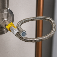 LESSO Stainless Steel Corrugated Water Heater Connector Hose for Hot & Cold Water