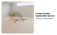 Quick Setup Circular Spring-up Soccer Goal Easy Storage Foldable Soccer Goal Ground Stakes