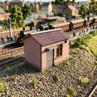 Realistic Model Crossing House Cozy Miniature Crossing House Peaceful Railway Building Heartwarming for Hobbyists