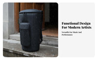 Waterproof Djembe Bag Water-Resistant African Drum Backpack Adjustable Shoulder Straps for Travel, Performances, Gigs