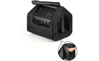 Textured Woven Textile Protect Speaker Cover Mesh Front Panel Speaker Dust Cover Black Audio Accessory Side Openings