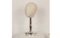 Cloth-coveredCovered Head Mannequin with Stand Smooth Hat Display Stand Compact Hat Display Head Stable for Boutique Displays, Dressing Tables