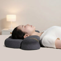 Ergonomic Neck Contour Pillow Contoured Cervical Pillow Supportive Slow Rebound for Side Sleepers, Adults, Bed, Bedroom