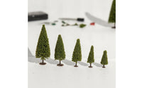 Conical Wire-Trunk Model Tree Compact Simulated Conifer Tree Realistic Diorama Conifer Trees Evergreen for Hobbyists, Architects