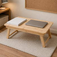 Wooden Folding Table Compact Folding Laptop Desk Laptop Desk