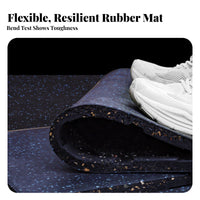 connecting Rubber Gym Tile impact Absorbent connecting Tile Noise Reducing Non-Skid for Fitness devotees, Basement