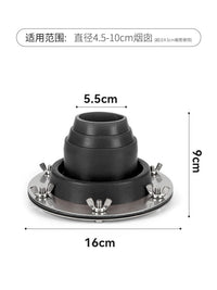 Tent Chimney Anti-Scald Silicone Sleeve for Wood Stove