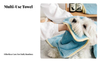Quick Dry Dog Drying Towel Soft Material Absorbent Pet Towel Machine Washable for Dogs, Cats, Bathtime, After Swimming, Rainy Days