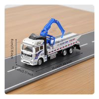 Toy Truck Pull-Back Action Police Hauler Truck Toy Realistic Design Help Vehicle Playset for Kids