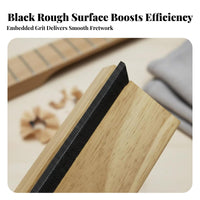 High Carbon Steel 45 Degree Fret File Long-Lasting Construction Fret End Beveling File Ergonomic Handle for Guitarists, DIY Enthusiasts