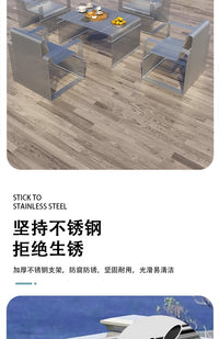 铁艺不锈钢奶茶店咖啡店家庭室内户外多用途沙发桌椅现代简约风